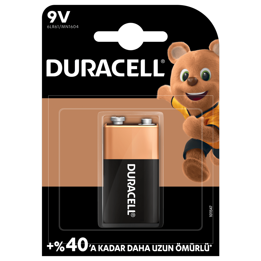 Duracell Plus 9V Pil Alkalin
