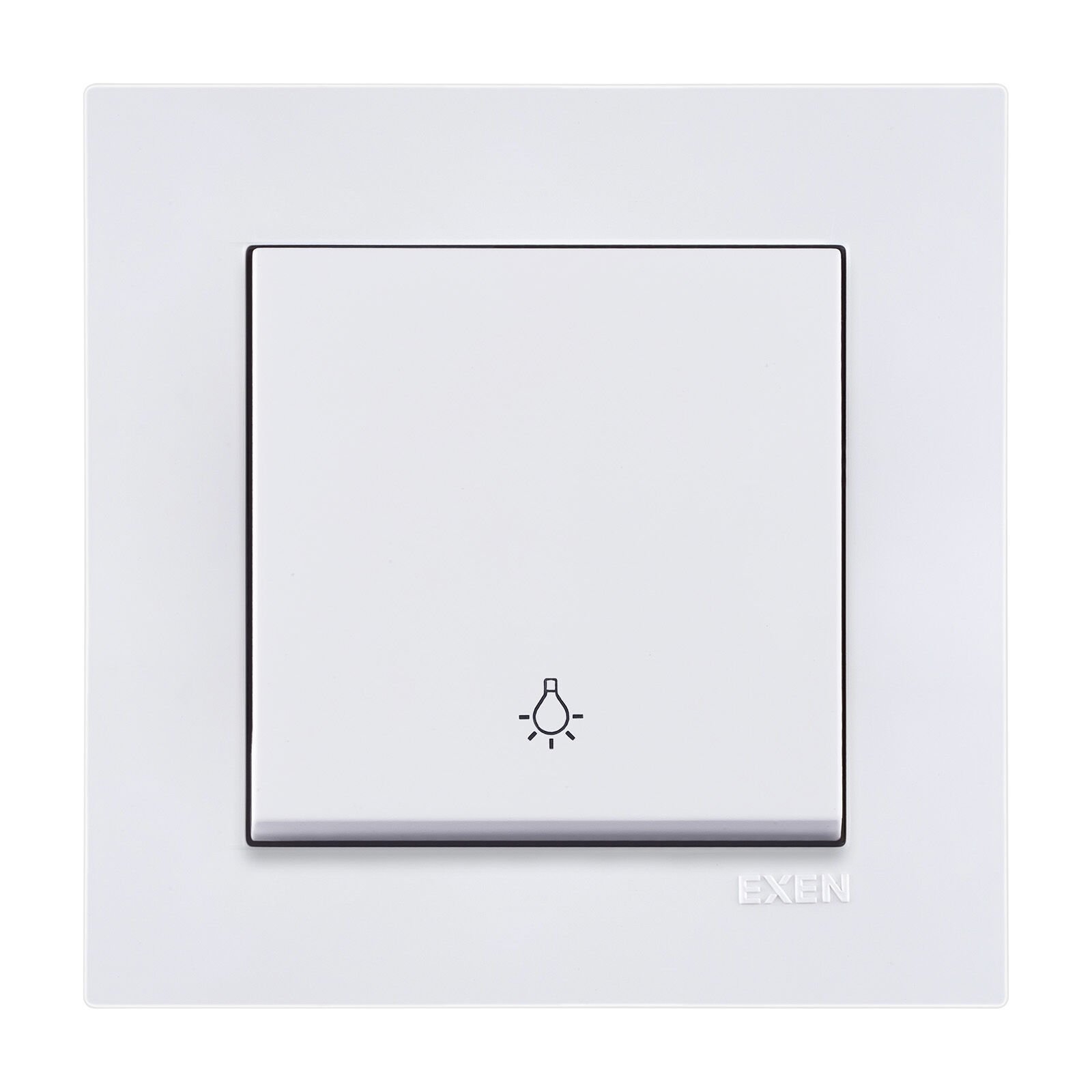 Exen Karell Beyaz Light Anahtar Komple Takim