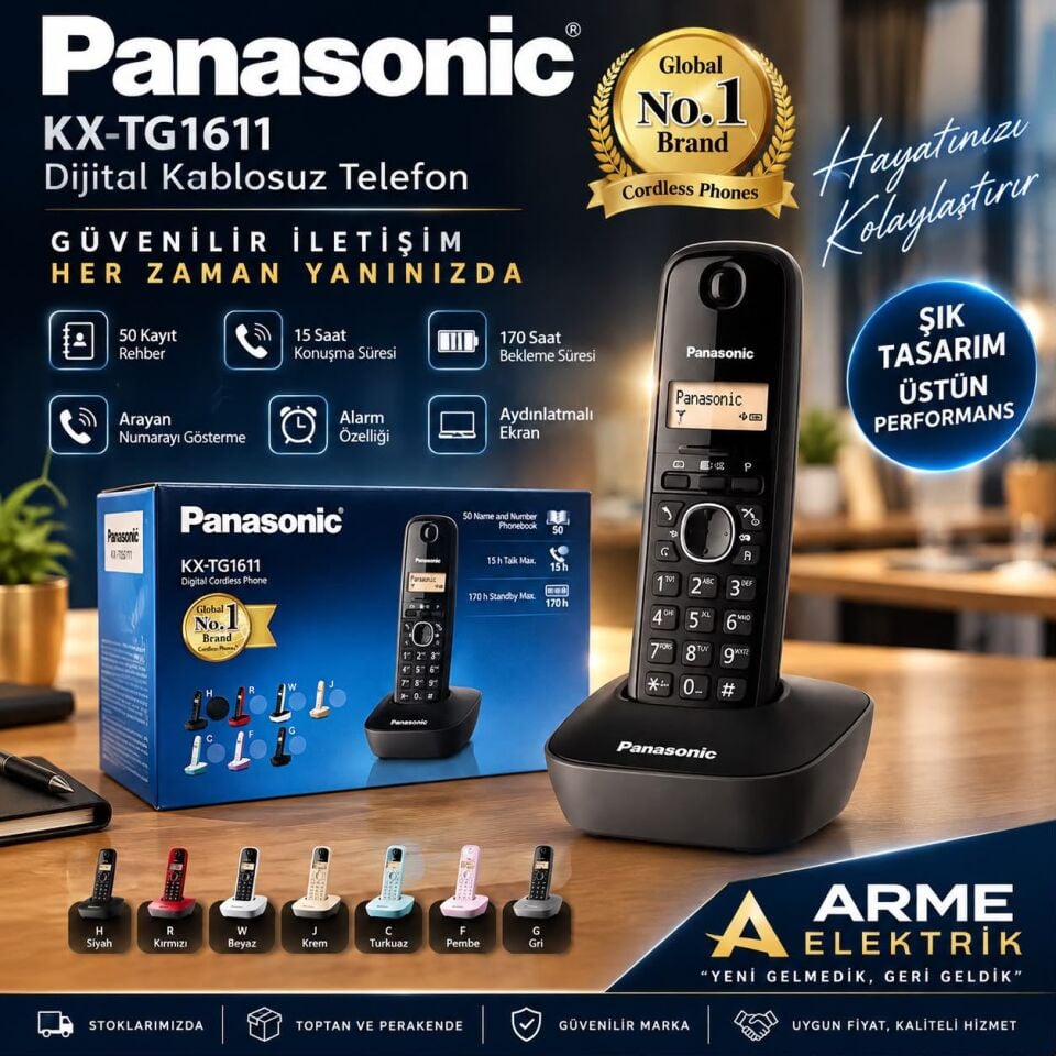 Panasonic Kx-Tg 1611 Dect Telefon