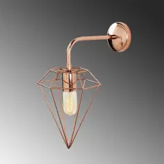 Aydinlatmadunyam Aplik Copper Elmas-6303