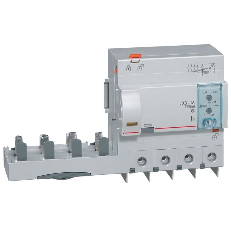 Legrand  DX³ yana montaj kaçakakım koruma 4P AC 125A 30mA (1,5modül/kutup için) LEG-410625