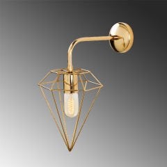 Aydinlatmadunyam Aplik Gold Elmas-6304