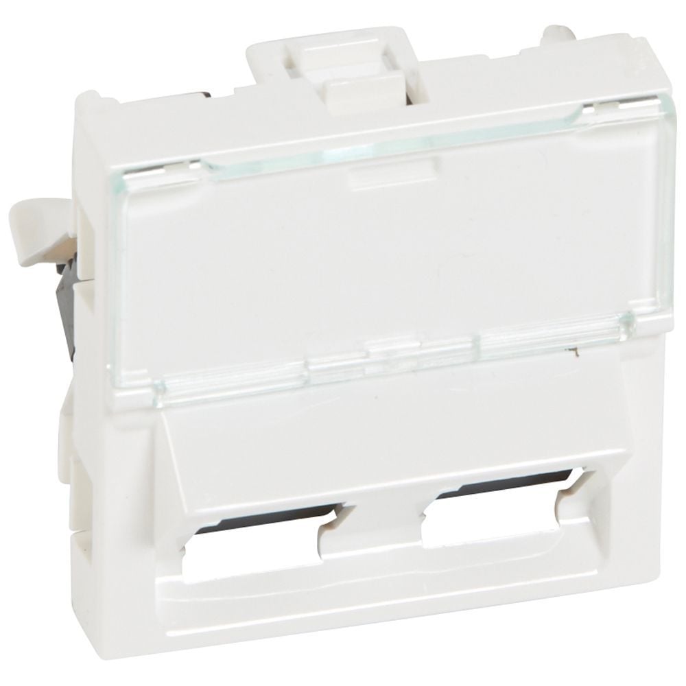 Legrand  LCS² Sistem Armada RJ45 Cat5e priz - UTP 45° - 2xRJ 45 - 2modül - beyaz LEG-076502