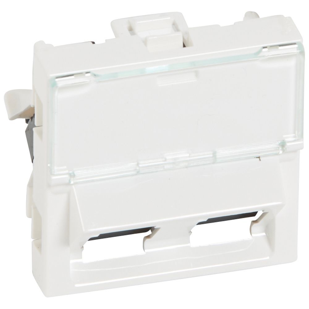 Legrand  LCS² Sistem Armada RJ45 Cat5e priz - UTP 45° - 2xRJ 45 - 2modül - beyaz LEG-076502