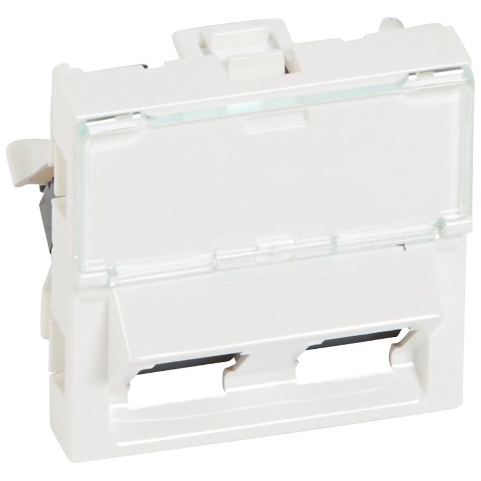 Legrand  LCS² Sistem Armada RJ45 Cat5e priz - UTP 45° - 2xRJ 45 - 2modül - beyaz LEG-076502