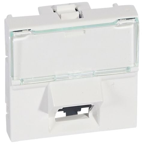 Legrand  LCS² Sistem Armada RJ45 Cat6 priz - UTP 45° - 2 modül - beyaz LEG-076503