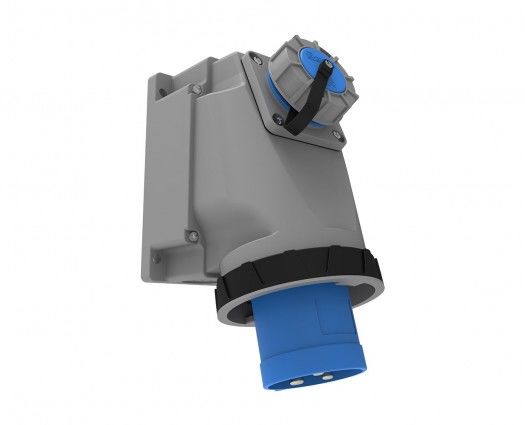 Bemis  3/63A. 90° Eğik 1/16A. Makine Prizli Duvar Fiş IP67 BC1-4403-7238