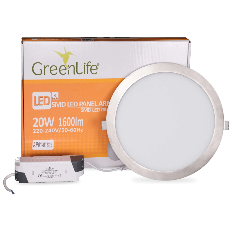 Ack 18W Saten 6500K Siva Alti Yuvarlak Led Panel