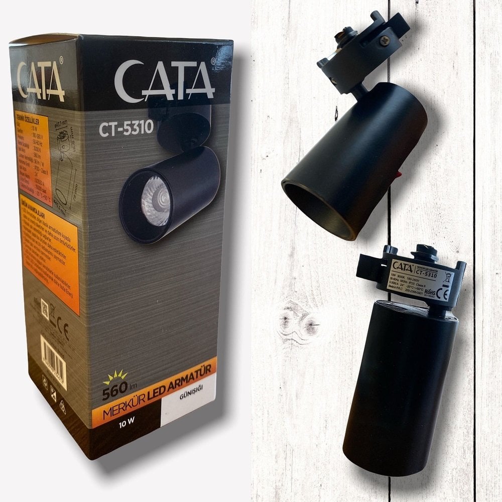 Cata 10 Watt Led Ray Spot 3000K Sarı Işık CT-5310