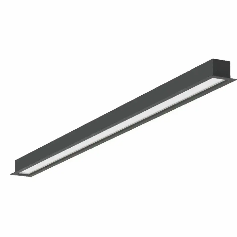 Ack Siva Alti Led Linear Armatur 44W 1210Mm 6500K Siyah Enec Driver