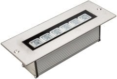 Wallwasher Led Duvar Aydınlatma Sıva Altı 20 cm 6 Watt Kırmızı Işık
