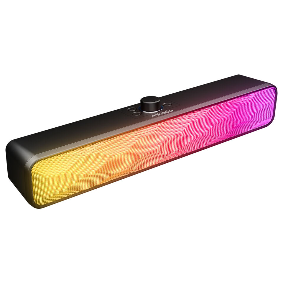Mikado MD-SBT31 Siyah 5w*2 1200mAh Bt, Rgb, Tb Card, Type-C, Usb Soundbar Speaker