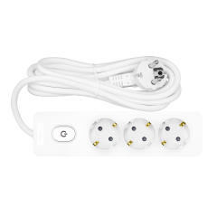 Seldur Üçlü Anahtarli Toprakli Priz, 3m, ÇK G3TA31