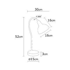 Aydinlatmadunyam Masa Lambasi BlackOak Kumluca-N-519