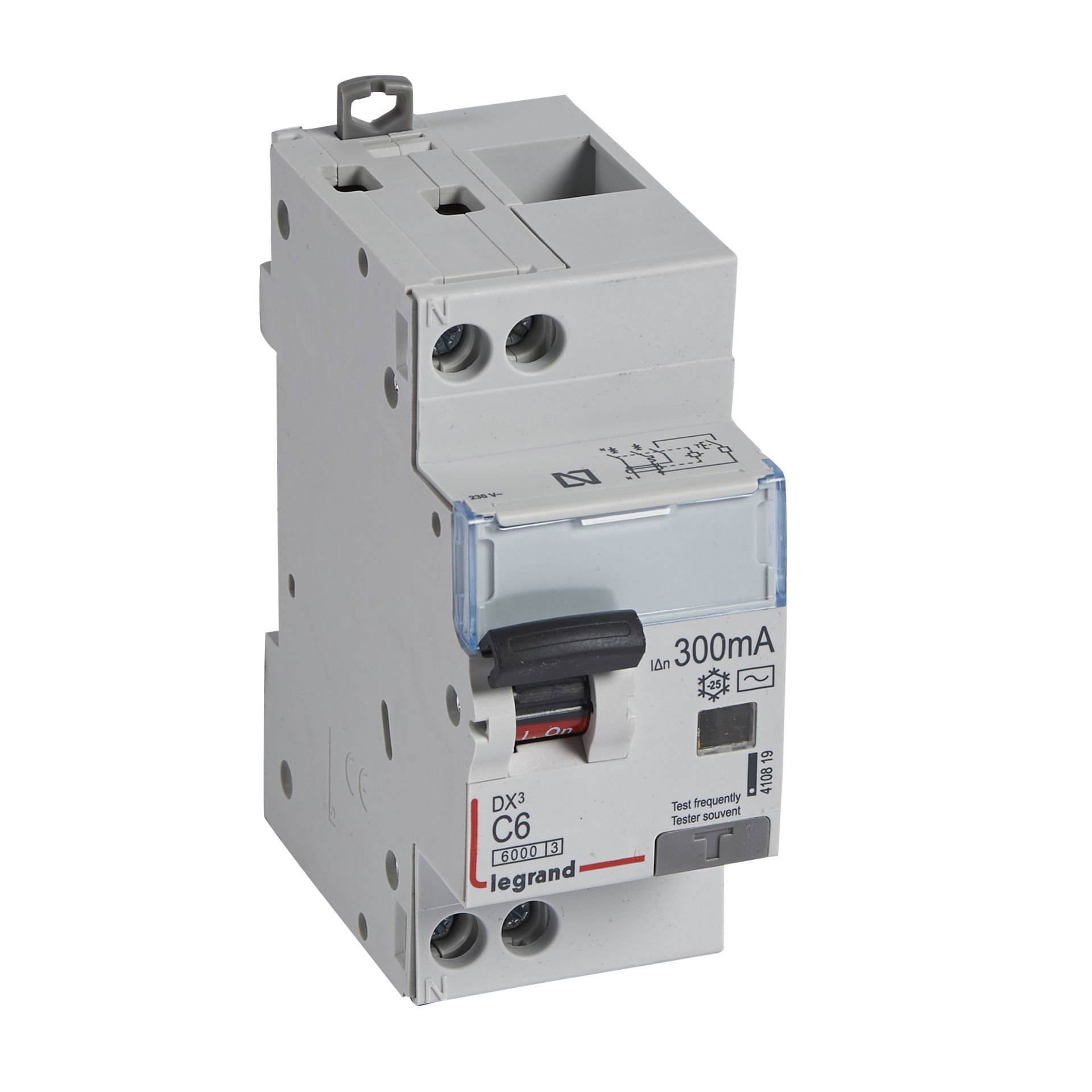 Legrand  DX³ RCBO 6A 1P+N AC tip 300mA  LEG-410819
