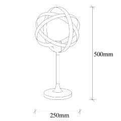 Aydinlatmadunyam Masa Lambasi NickelBlack Gezegen-4848