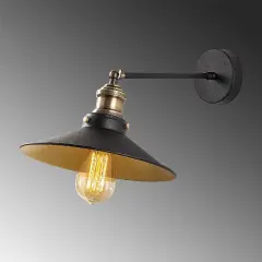 Aydinlatmadunyam Aplik BlackGold Koniksivama-3741