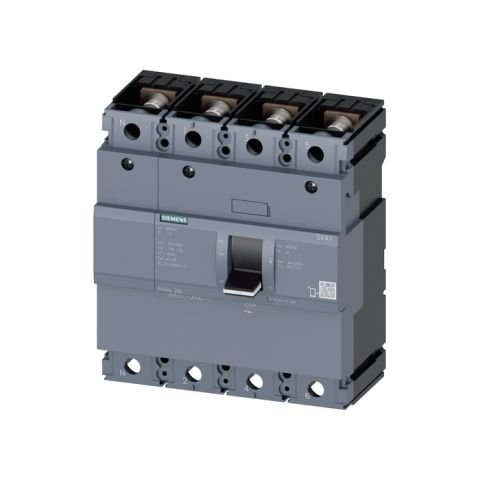 Siemens Sentron Serisi Kompakt Tip Yük Kesici Güç Şalteri;  3Va12; 250A; Korumasiz; 4 Kutuplu 3VA1225-1AA42-0AA0