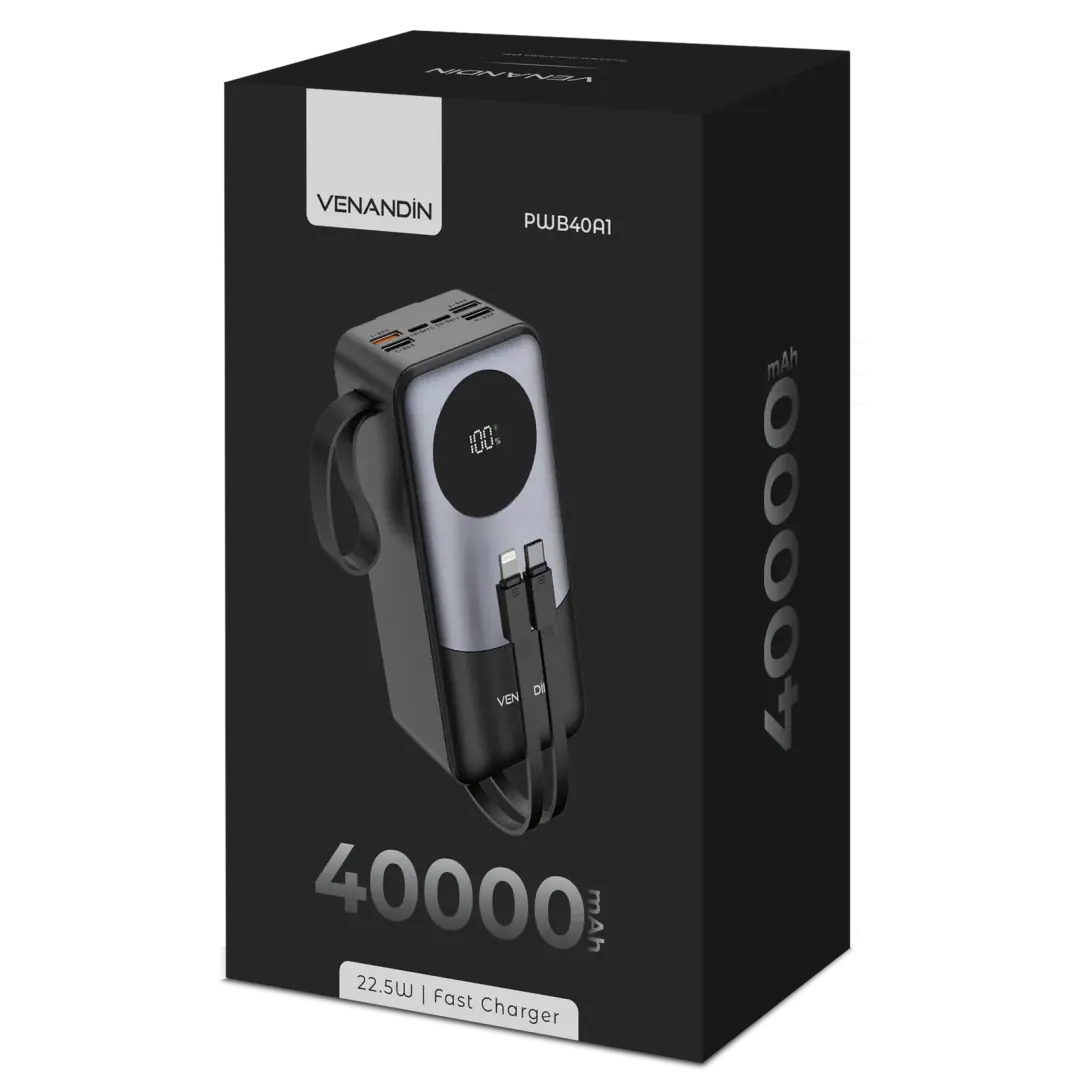 Venandin PWB40A1 22, 5W 40.000 mAh Powerbank