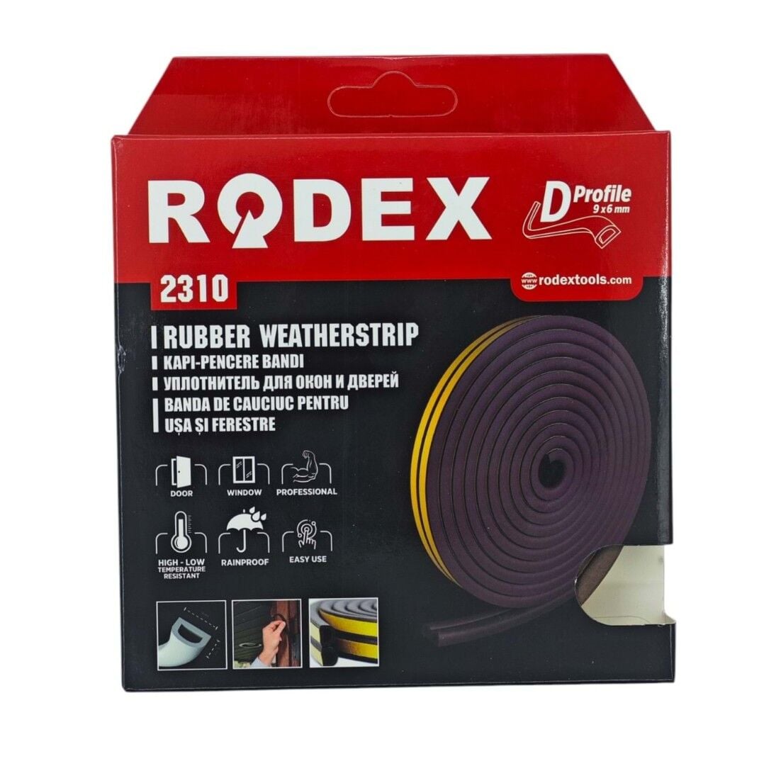 Rodex 2310 Kapi Pencere Bandi 9*6mm - Kahverengi