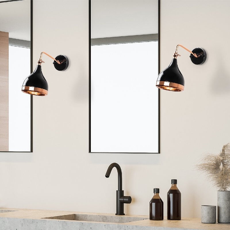 Aydinlatmadunyam Aplik BlackCopper Yildo-S-7031