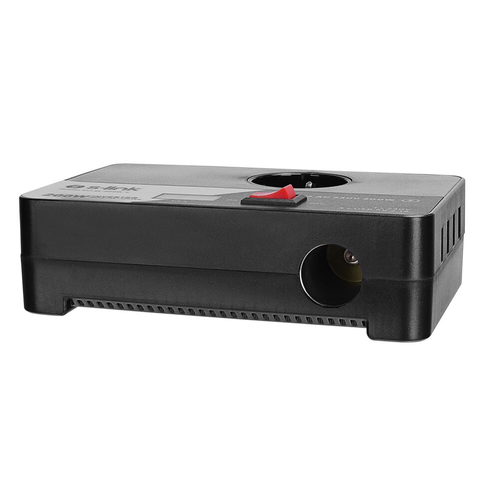 S-Link SL-200W-12 200W DC12V-AC230 Çakmaktan Power Inverter