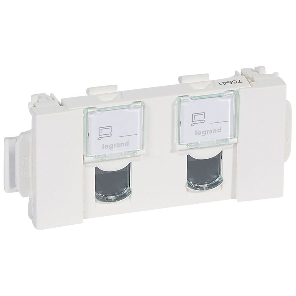 Legrand  LCS² Sistem Armada RJ45 Cat5e priz-UTP 2xRJ45 Soluclip aksesuarlı,3modül LEG-076541