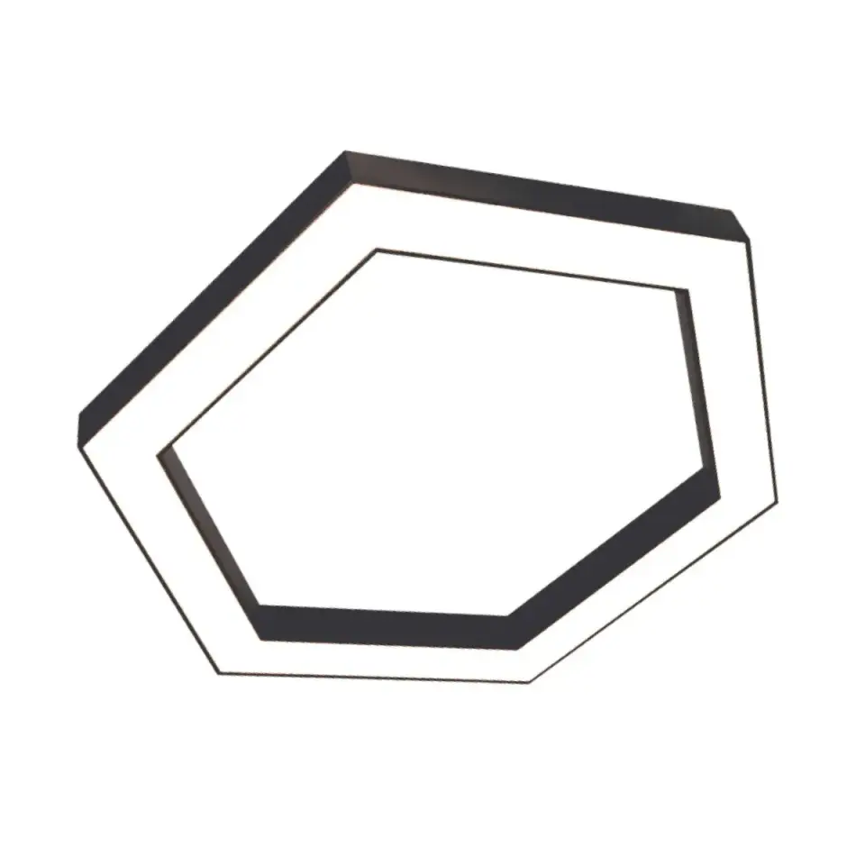 ACK Led Dekoratıf Armatür 3000K W:80Mm, H:85Mm 38W 40Cm Altıgen Tip AL02-16401