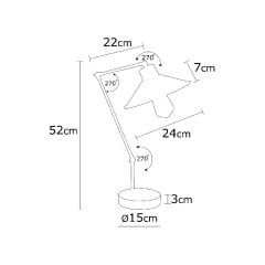 Aydinlatmadunyam Masa Lambasi Red Koniksivama-N-606