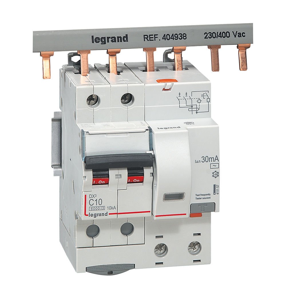 Legrand  DX³ RCBO 10A 2P AC tipi 30mA  LEG-411157