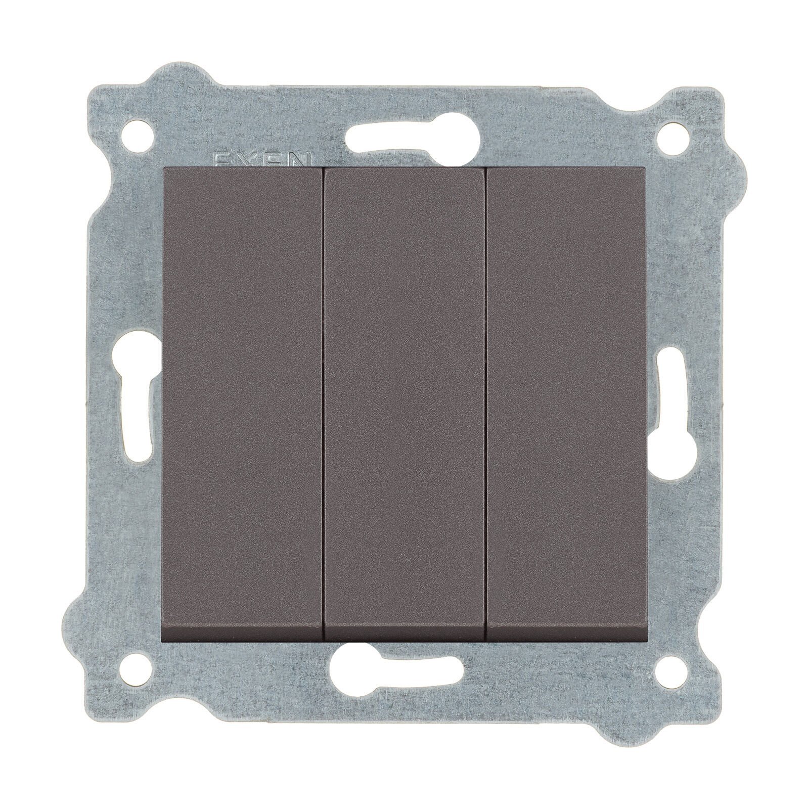 Exen Mocha Modül+Kapak  Üçlü Anahtar