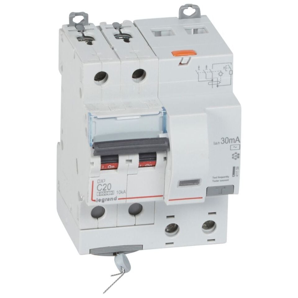 Legrand  DX³ RCBO 20A 2P AC tipi 30mA  LEG-411159