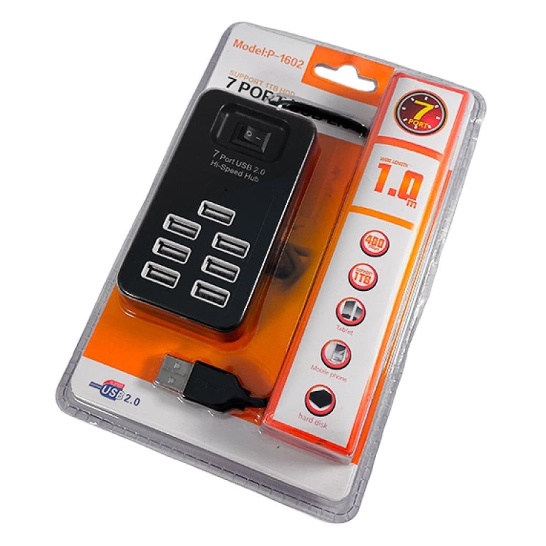 7 Port Usb 2.0 Hub 100 Cm