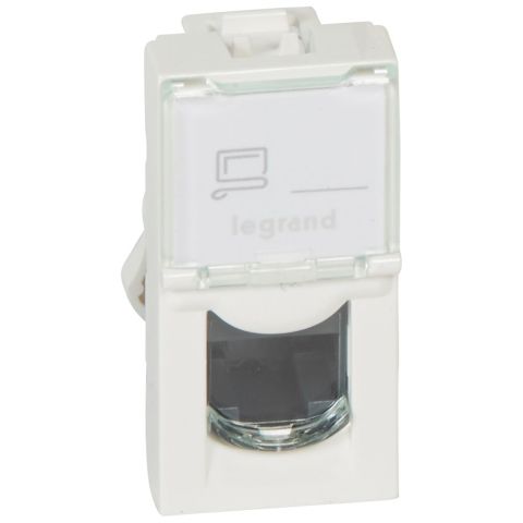 Legrand  LCS² Sistem Armada RJ45 Cat5e priz - UTP - 1modül - Beyaz LEG-076551