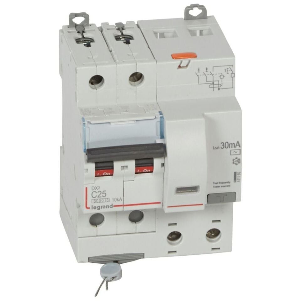 Legrand  DX³ RCBO 25A 2P AC tipi 30mA  LEG-411160