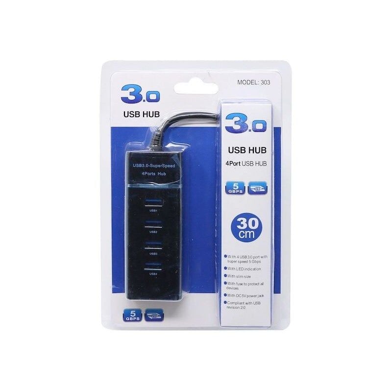 4 Port Usb 3.0 Hub 30 Cm