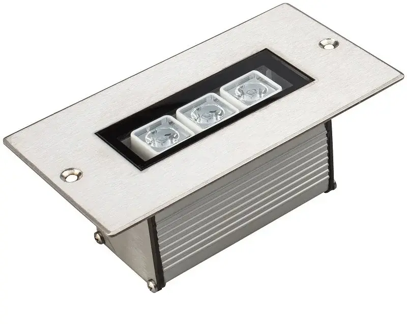 Wallwasher Led Duvar Aydınlatma Sıva Altı 10 cm 3 Watt  Kırmızı Işık