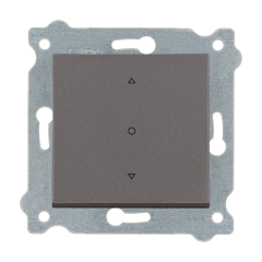 Exen Mocha Modül+Kapak  Tek Tuslu Jaluzi