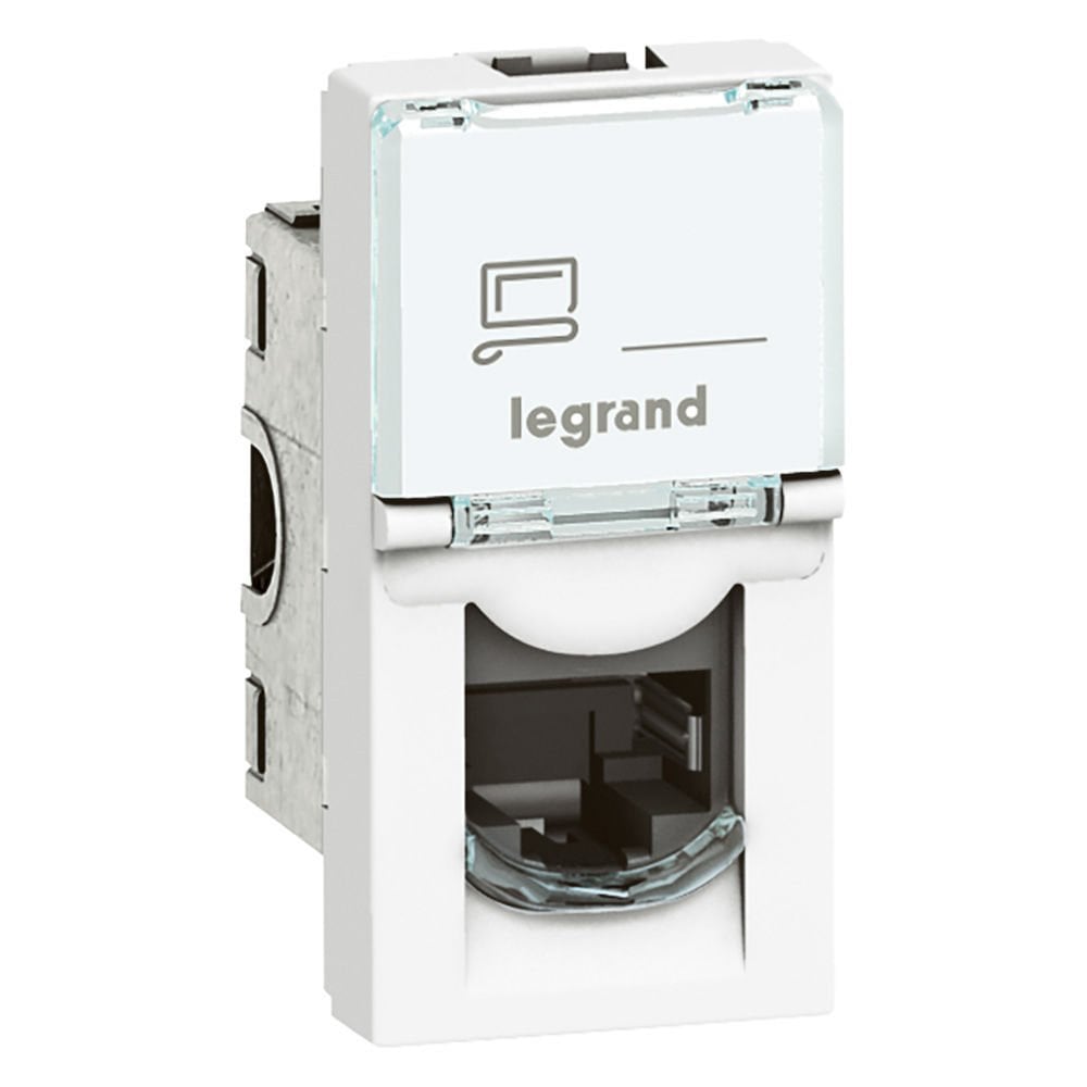 Legrand  LCS² Sistem Armada RJ45 Cat6 priz - UTP - 1modül - Beyaz LEG-076561