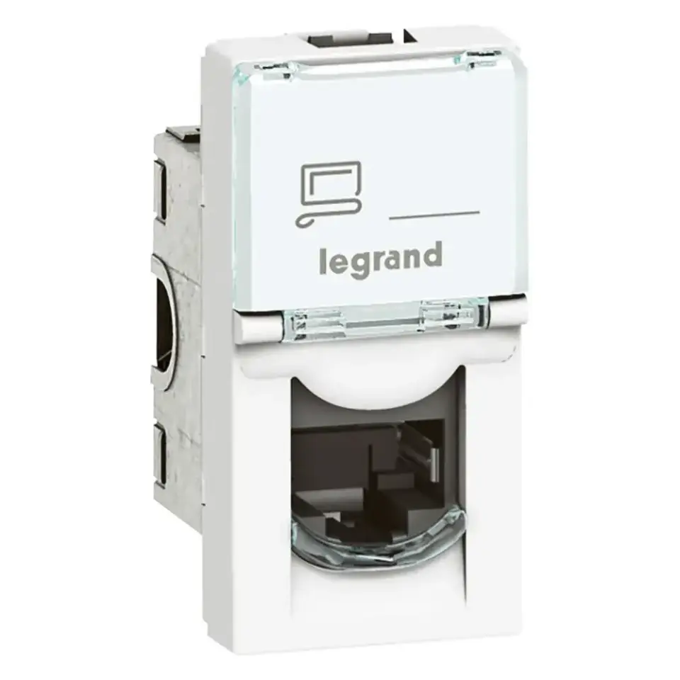 Legrand  LCS² Sistem Armada RJ45 Cat6 priz - UTP - 1modül - Beyaz LEG-076561