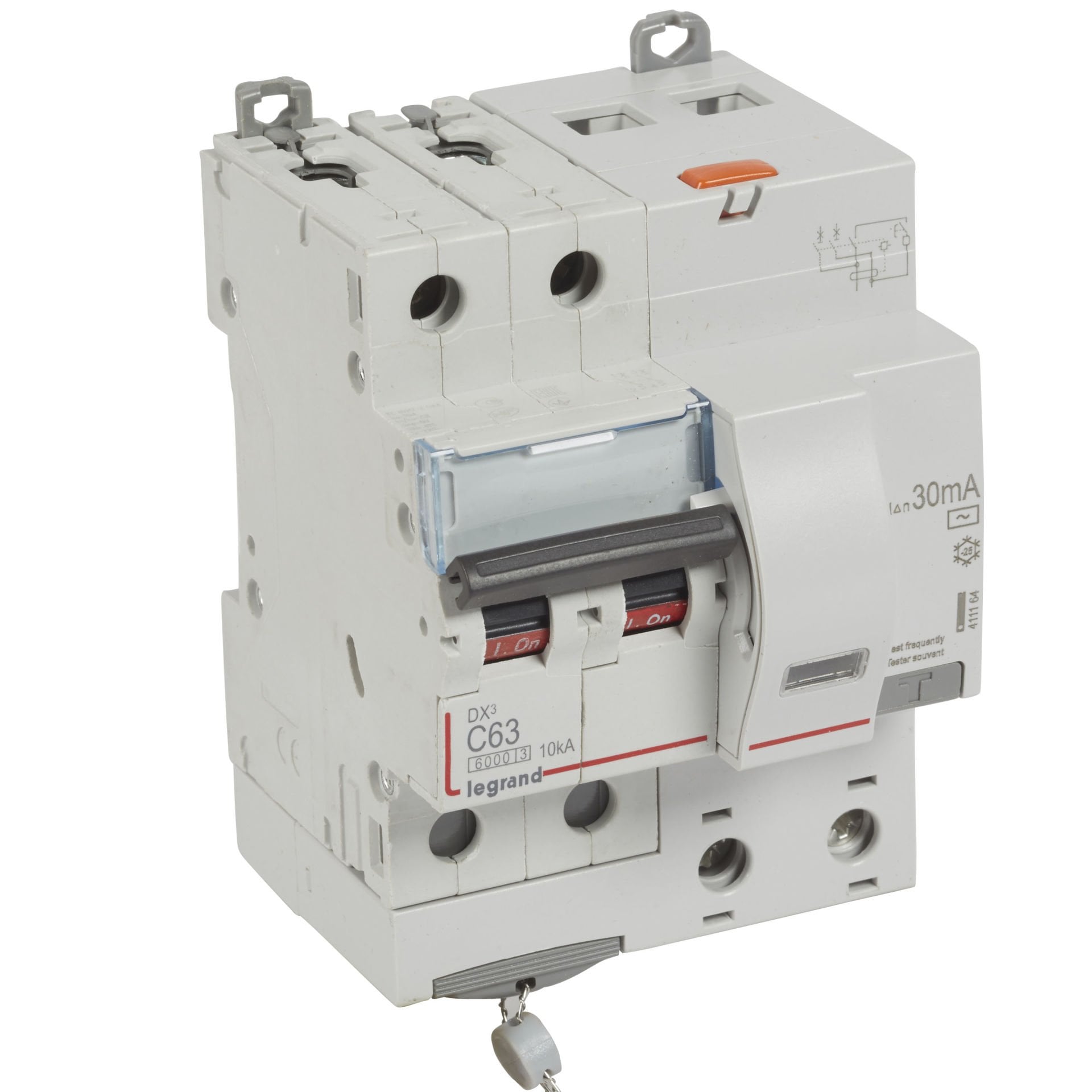 Legrand  DX³ RCBO 63A 2P AC tipi 30mA  LEG-411164