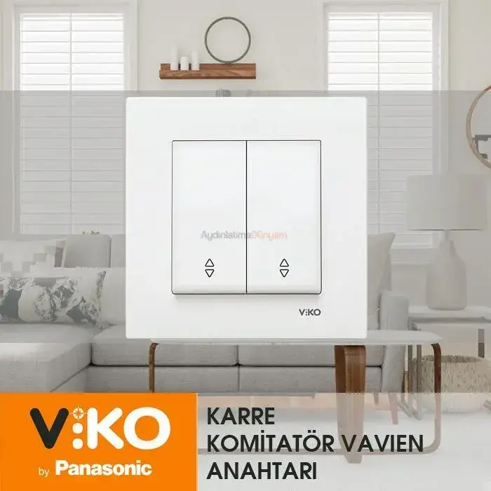 Viko Karre Beyaz Komimatör Veavien  Çerceve Dahil