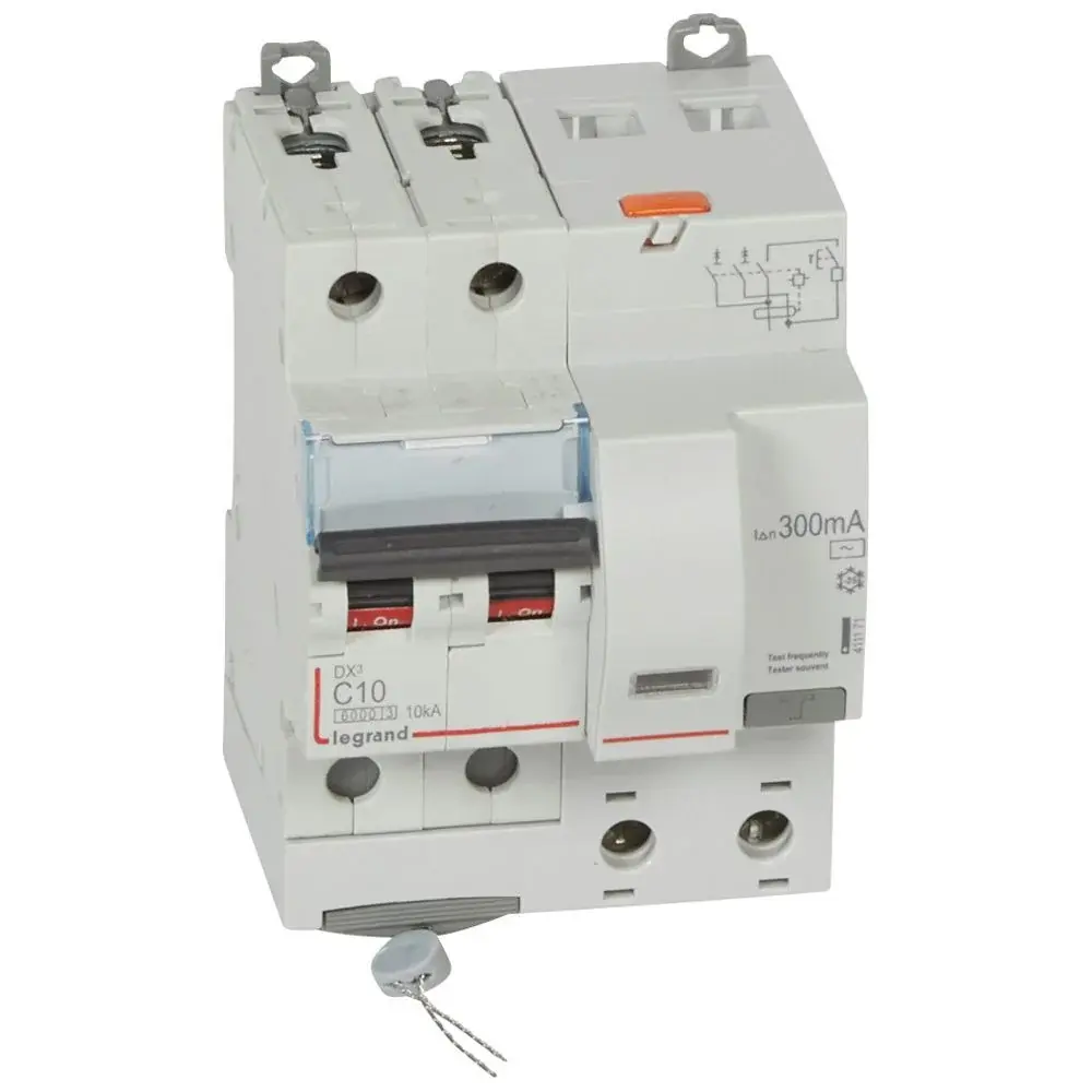 Legrand  DX³ RCBO 10A 2P AC tipi 300mA  LEG-411171