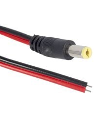 5,5 X 2,5 mm Dc Kablo 25 Cm Erkek