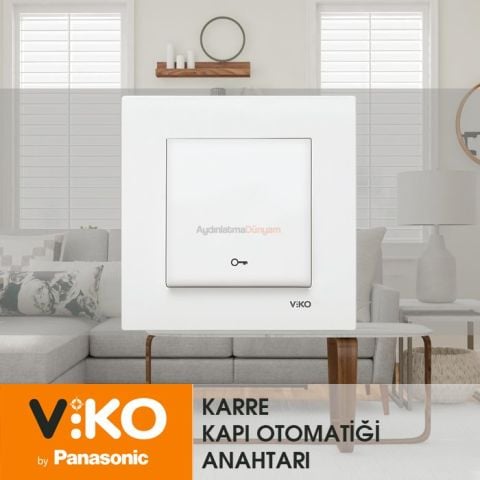 Viko Karre Beyaz Kapı Otomatiği  Çerceve Dahil