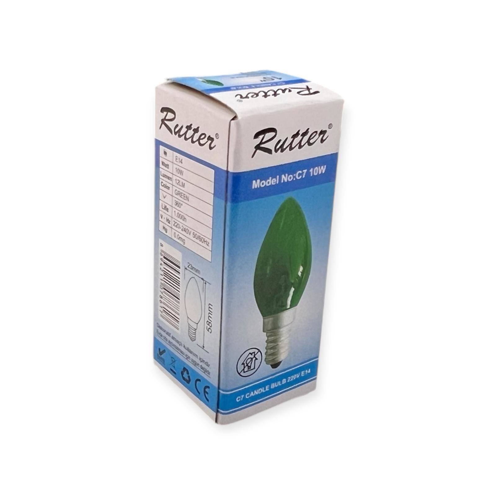 Rutter Parfüm Ampul E14 Yesil