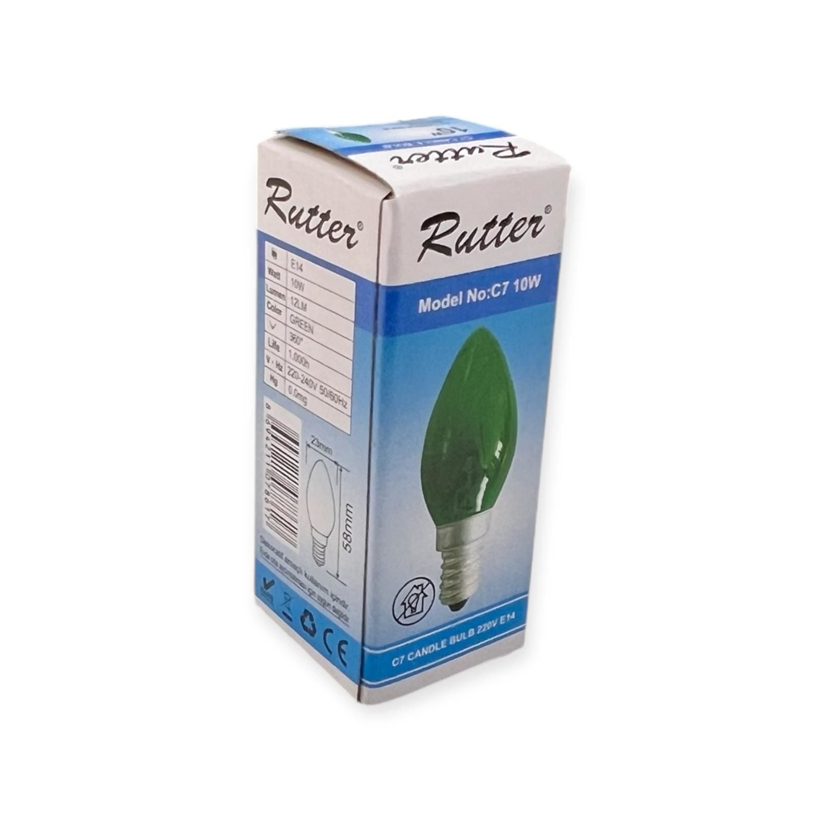 Rutter Parfüm Ampul E14 Yesil