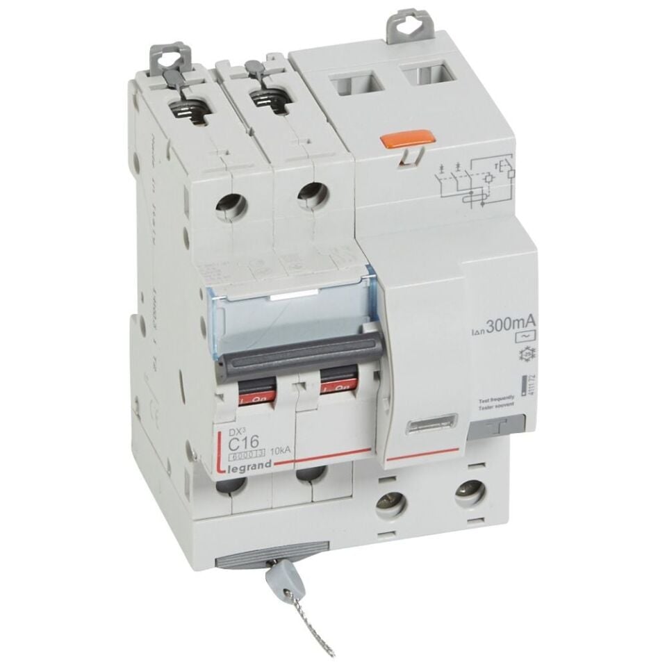 Legrand  DX³ RCBO 16A 2P AC tipi 300mA  LEG-411172
