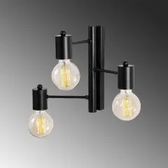 Aydinlatmadunyam Aplik Black Hexa-6946