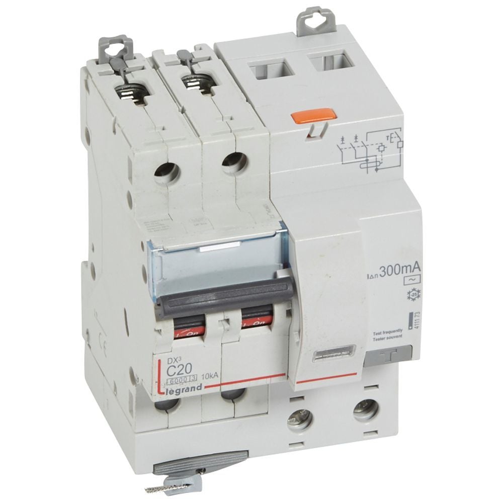 Legrand  DX³ RCBO 20A 2P AC tipi 300mA  LEG-411173